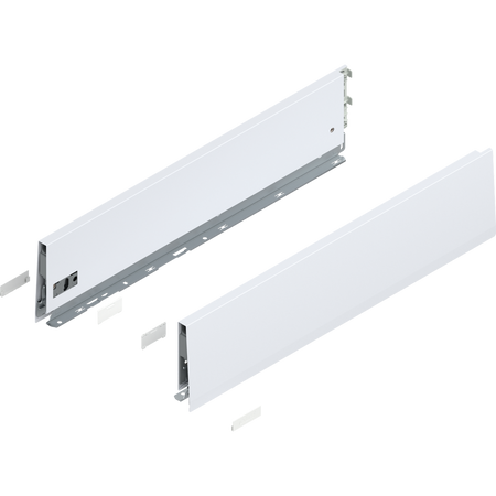Bok MERIVOBOX, wysokość K (129 mm), dł.=550 mm, lewy/prawy