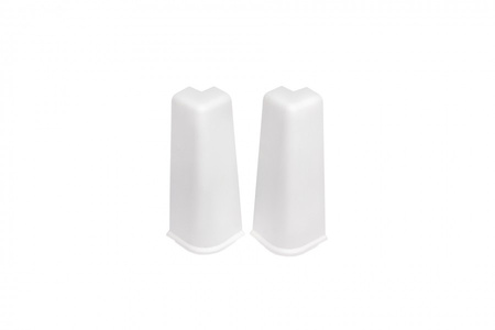 Narożnik zewn. do listwy przypodłogowej Hi Line 23,4x75mm 1kpl=2szt Cezar Biały RAL9003 Błyszczące