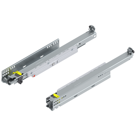 MOVENTO z TIP-ON, pełny wysuw, prowadnica, 40 kg, dł.=450 mm, wymaga sprzęgła, lewa/prawa