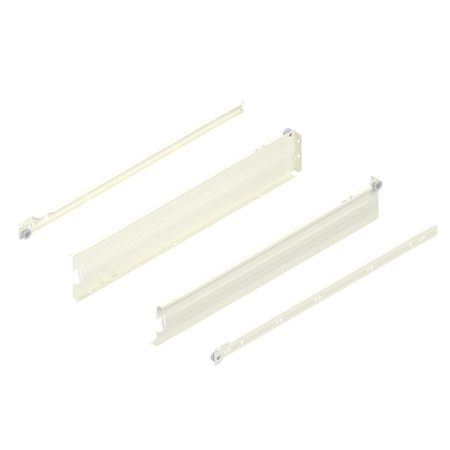 METABOX bok M (86 mm), Częściowy wysuw, 25 kg, dł.=550 mm, wersja na wcisk, lewy/prawy
