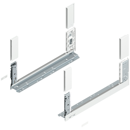 Bok szuflady LEGRABOX, wysokość C (177 mm), dł.=500 mm, lewy/prawy, do LEGRABOX free