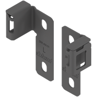 MERIVOBOX uchwyt relingu (tylny), uniwersalnie mocowany, nieregulowany reling, na wkręty, prawy+lewy