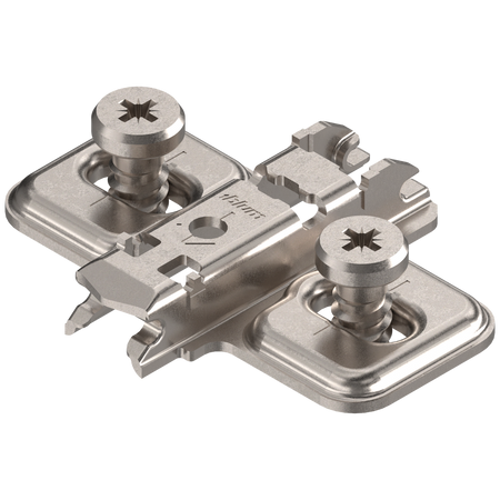 CLIP prowadnik, krzyżakowy, 0 mm, Stal, na zamontowane wkręty EURO , RW: otwór podłużny