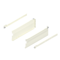 METABOX bok K (118 mm), Częściowy wysuw, 25 kg, dł.=350 mm, wersja na wcisk, lewy/prawy
