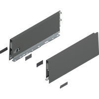 Bok MERIVOBOX, wysokość K (129 mm), dł.=350 mm, lewy/prawy