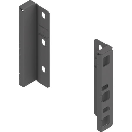 Uchwyt drewnianej ścianki tylnej MERIVOBOX, wys. K (146 mm), prawy+lewy
