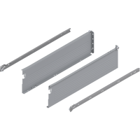 METABOX bok H (150 mm), Częściowy wysuw, 25 kg, dł.=550 mm, wersja na wcisk, lewy/prawy