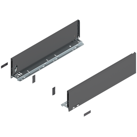 Bok szuflady LEGRABOX, wysokość K (128.5 mm), dł.=500 mm, lewy/prawy, do LEGRABOX pure