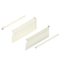 METABOX bok H (150 mm), Częściowy wysuw, 25 kg, dł.=350 mm, wersja na wcisk, lewy/prawy