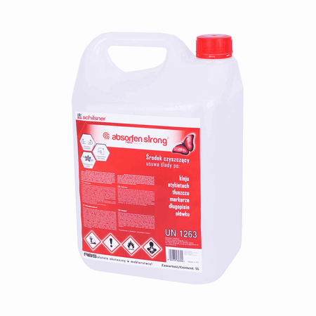 Absorfen Strong 5000 ml – bardzo mocny środek czyszczący do obrzeży ABS i płyt meblowych.