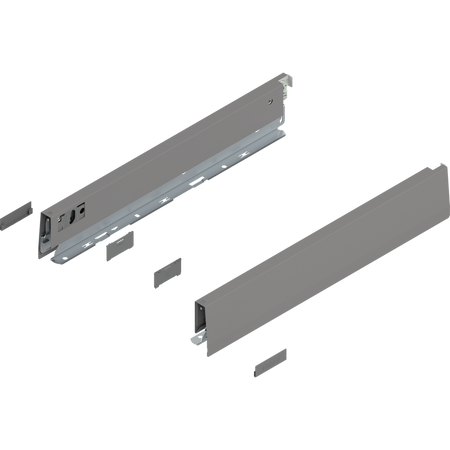 Bok MERIVOBOX, wysokość N (68.5 mm), dł.=400 mm, lewy/prawy