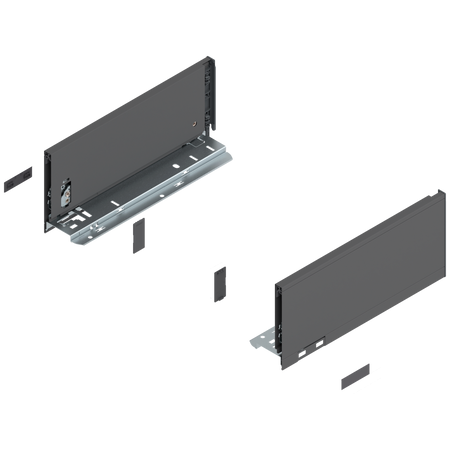 Bok szuflady LEGRABOX, wysokość K (128.5 mm), dł.=300 mm, lewy/prawy, do LEGRABOX pure