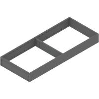 AMBIA-LINE  ramki do szuflady standardowej, do LEGRABOX/MERIVOBOX, stal, dł.=500 mm, szerokość=200 mm