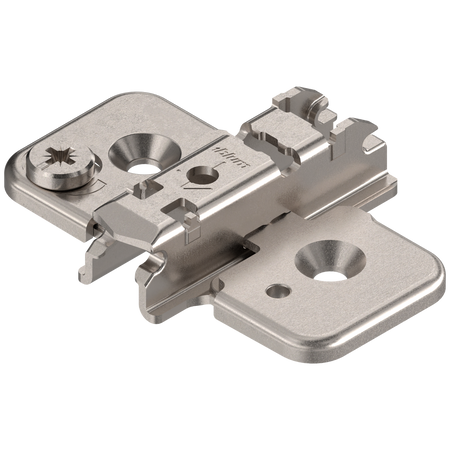 CLIP prowadnik, krzyżakowy, 3 mm, Stal, na wkręty do płyty wiórowej, RW: mimośród