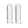 Narożnik wewn. do listwy przypodłogowej MASTERLINE 13x80mm 1kpl=2szt Cezar Biały RAL9003 Matowe