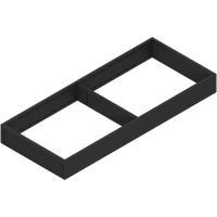 AMBIA-LINE  ramki do szuflady standardowej, do LEGRABOX/MERIVOBOX, stal, dł.=500 mm, szerokość=200 mm