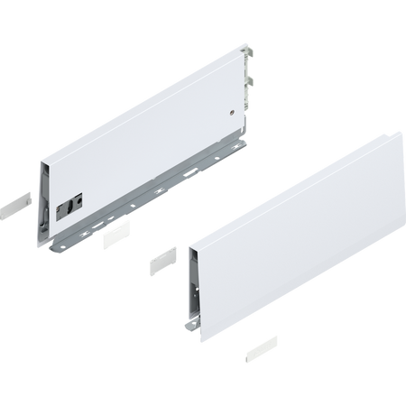 Bok MERIVOBOX, wysokość K (129 mm), dł.=350 mm, lewy/prawy