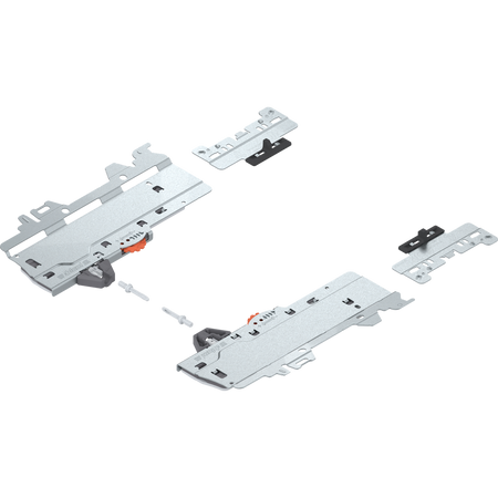 zestaw (Jednostka TIP-ON BLUMOTION + Zabierak + Adapter), do MERIVOBOX, Typ S1, dł. NL=270-300 mm, Całkowita waga szuflady=10-20 kg, prawy+lewy