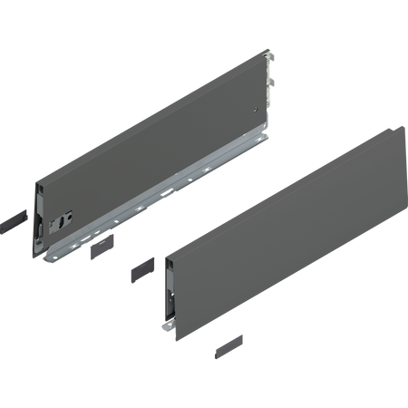 Bok MERIVOBOX, wysokość K (129 mm), dł.=450 mm, lewy/prawy