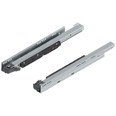 Prowadnica korpusu LEGRABOX Zint. BLUMOTION / odpowiedni do TOB / odpowiedni do SERVO-DRIVE, pełny wysuw, 70 kg, dł.=500 mm, lewa/prawa