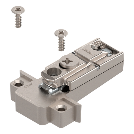 CLIP prowadnik, prosty, 0 mm, Cynk, na wkręty, RW: mimośród, do wąskiej ramki aluminiowej