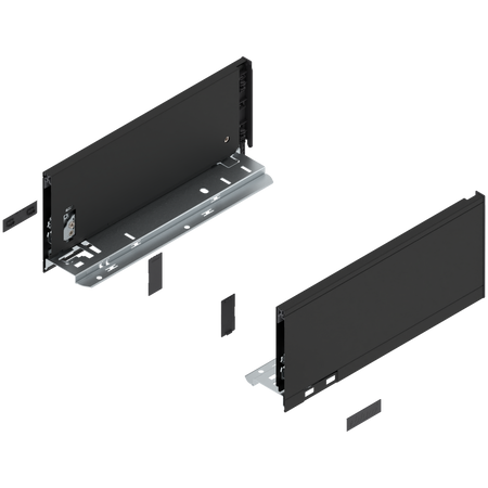 Bok szuflady LEGRABOX, wysokość K (128.5 mm), dł.=300 mm, lewy/prawy, do LEGRABOX pure
