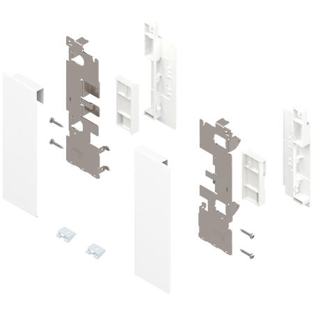 Mocowanie frontu LEGRABOX , wys. C, do szuflady wewnętrznej z elementami dekoracyjnymi, lewe/prawe, do LEGRABOX free