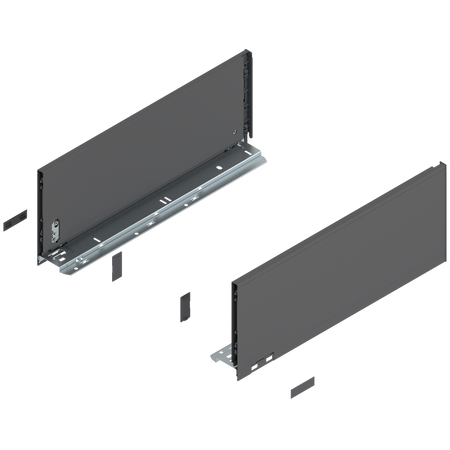 Bok szuflady LEGRABOX, wysokość C (177 mm), dł.=450 mm, lewy/prawy, do LEGRABOX pure