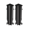 Narożnik wewn. do listwy przypodłogowej MASTERLINE 13x80mm 1kpl=2szt Cezar Czarny RAL9005 Matowe