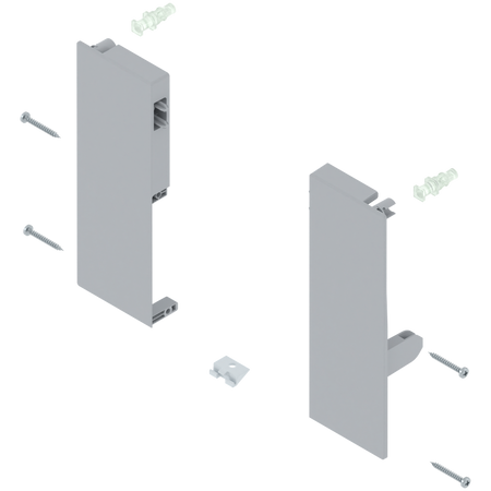 Mocowanie frontu TANDEMBOX , wys. C, do szuflady wewnętrznej z pojedynczym relingiem, lewe/prawe, do TANDEMBOX antaro