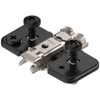 CLIP prowadnik, krzyżakowy, 0 mm, Stal, z kołkiem rozporowym EXPANDO, RW: mimośród