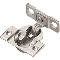 Zawias COMPACT, 1 3/8" lub większy", 107°, ze sprężyną, prowadnik: na wkręty, puszka: na wkręty