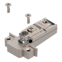 CLIP prowadnik, prosty, 0 mm, Cynk, na wkręty, RW: mimośród, do wąskiej ramki aluminiowej