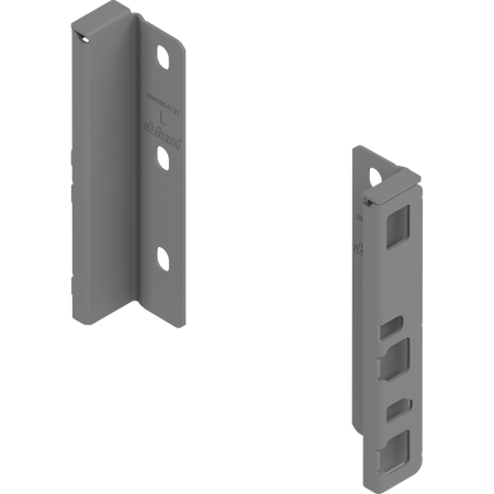Uchwyt drewnianej ścianki tylnej MERIVOBOX, wys. K (146 mm), prawy+lewy