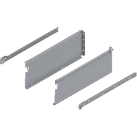 METABOX bok H (150 mm), Częściowy wysuw, 25 kg, dł.=400 mm, wersja na wcisk, lewy/prawy