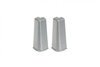 Narożnik zewn. do listwy przypodłogowej Hi Line 23,4x75mm 1kpl=2szt Cezar Aluminium szczotkowane Matowe