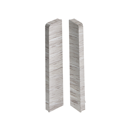 Zaślepki para do listwy przypodłogowej MASTERLINE 13x80mm 1kpl=2szt(L+P) Cezar Atlantyk Matowe