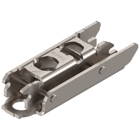 CLIP prowadnik, prosty, 3 mm, Stal, na wkręty do płyty wiórowej, RW: mimośród