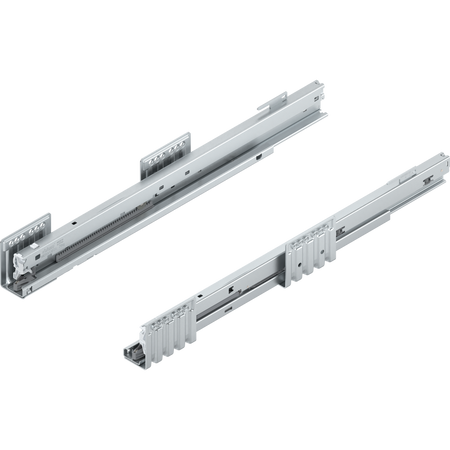 Prowadnica MERIVOBOX, 70 kg, dł. NL=500 mm, Specjalna pozycja haków, prawy+lewy