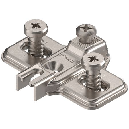 MODUL prowadnik, krzyżakowy, 0 mm, Stal, na zamontowane wkręty EURO , RW: otwór podłużny