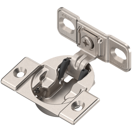 Zawias COMPACT, 1 3/8" lub większy", 107°, ze sprężyną, prowadnik: na wkręty, puszka: na wkręty
