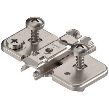 CLIP prowadnik, krzyżakowy, 0 mm, Stal, z kołkiem rozporowym EXPANDO, RW: mimośród