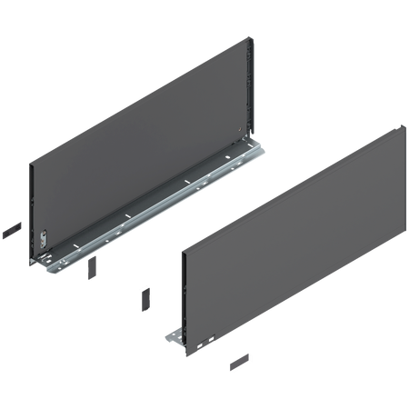 Bok szuflady LEGRABOX, wysokość F (241 mm), dł.=600 mm, lewy/prawy, do LEGRABOX pure