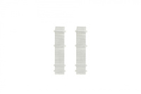 Łącznik listwy do listwy przypodłogowej Hi Line 23,4x75mm 1kpl=2szt Cezar Aluminium szczotkowane białe Matowe