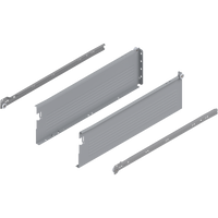 METABOX bok H (150 mm), Częściowy wysuw, 25 kg, dł.=500 mm, wersja na wcisk, lewy/prawy