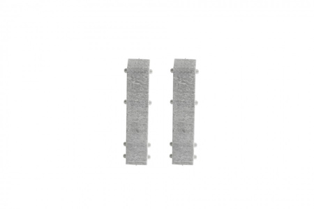 Łącznik listwy do listwy przypodłogowej Hi Line 23,4x75mm 1kpl=2szt Cezar Goth Clear Matowe