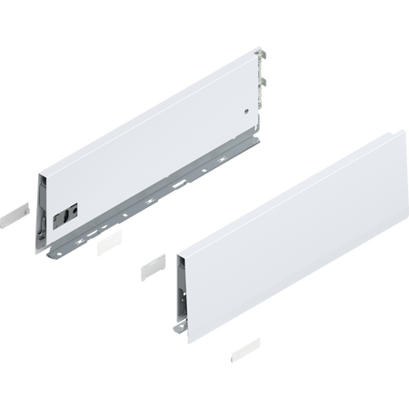 Bok MERIVOBOX, wysokość K (129 mm), dł.=400 mm, lewy/prawy