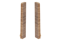 Zaślepki para do listwy przypodłogowej MASTERLINE 13x80mm 1kpl=2szt(L+P) Cezar Umbra Matowe