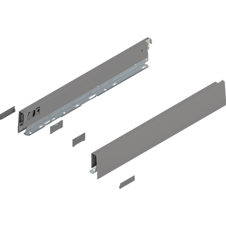 Bok MERIVOBOX, wysokość N (68.5 mm), dł.=450 mm, lewy/prawy
