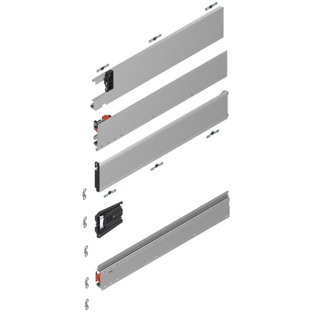 REVEGO duo, Prowadnica kieszeniowa Zestaw, dł.=525 mm, l.